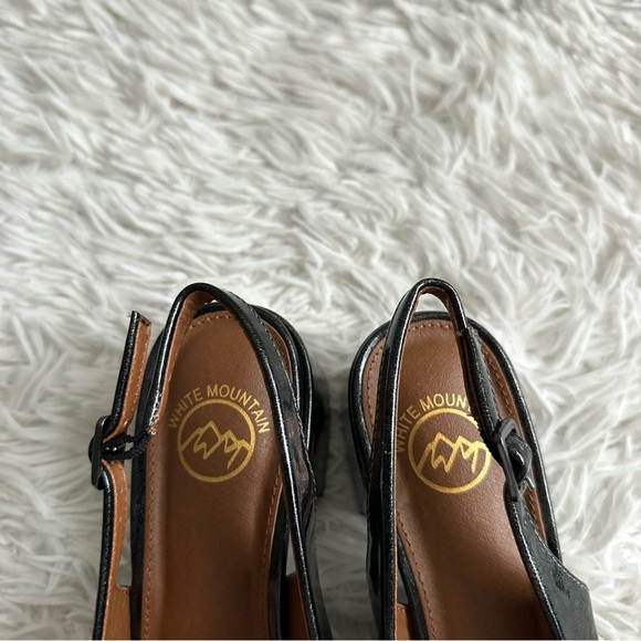 White Mountain Later Slingback Block Heel Pumps New In Box Size 7.5 - Picture 5 of 9